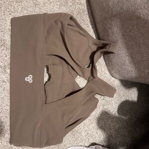 Aritzia Brown Crop Top